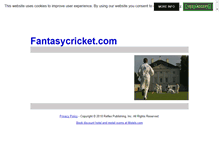 Tablet Screenshot of fantasycricket.com